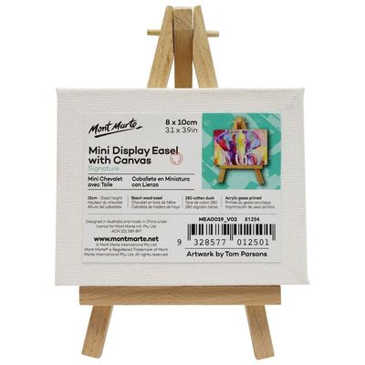 Mini Display Easel with Canvas Signature 8 x 10cm (3.1 x 3.9in)