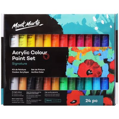 Acrylic Colour Paint Set 24pc