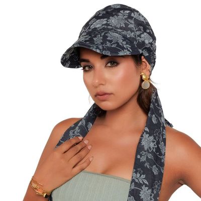 Printed Cotton Visor Cap