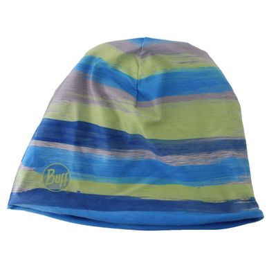 Buff Striped Jr Micro Polar Beanie