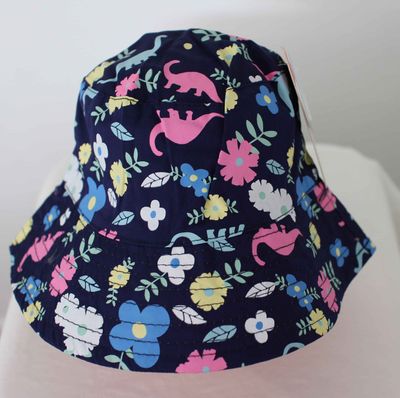 Hi-Hop Dino Garden Reversable Bucket Hat