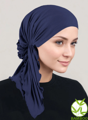 Bella Scarf Turban - Navy
