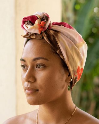 Head High Wired Headwrap - Cerise