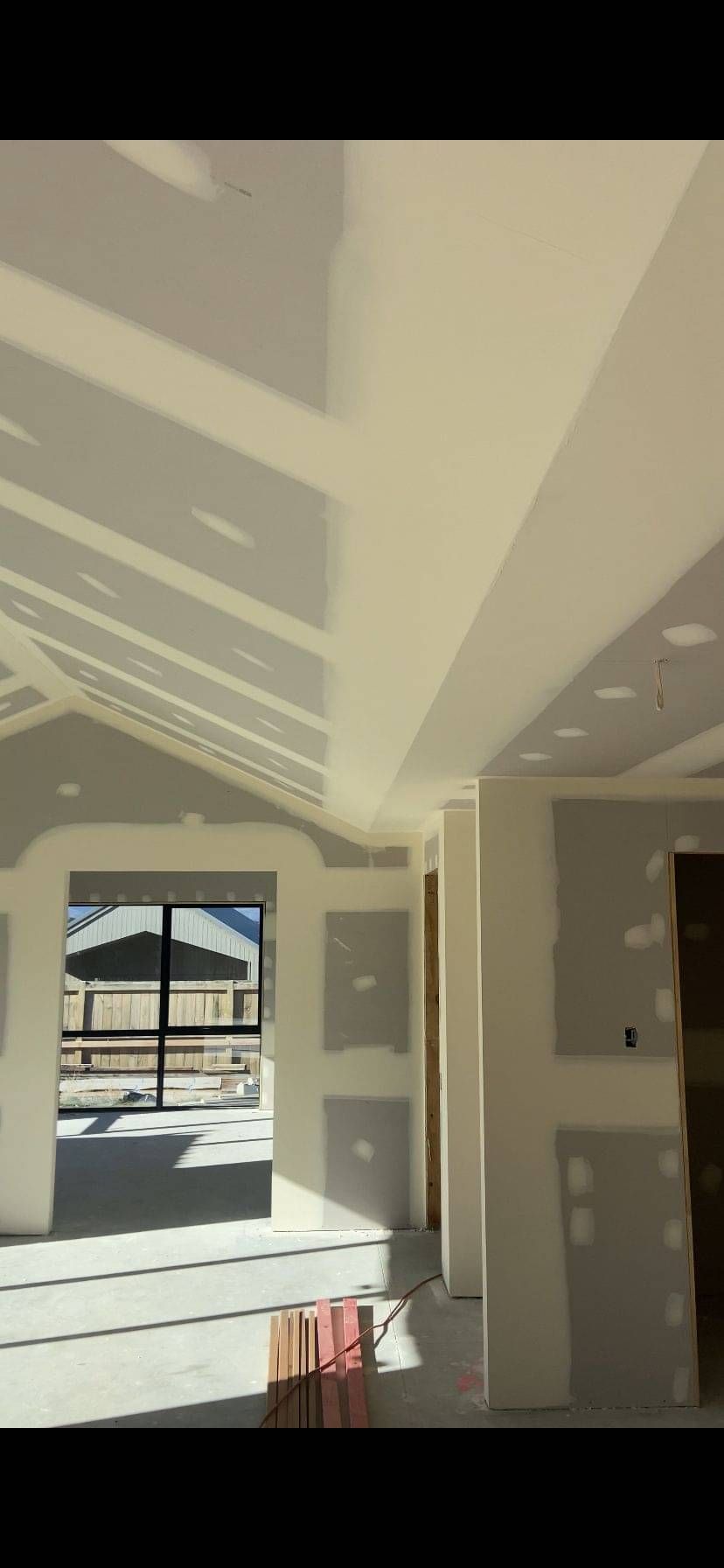 Plasterer at work