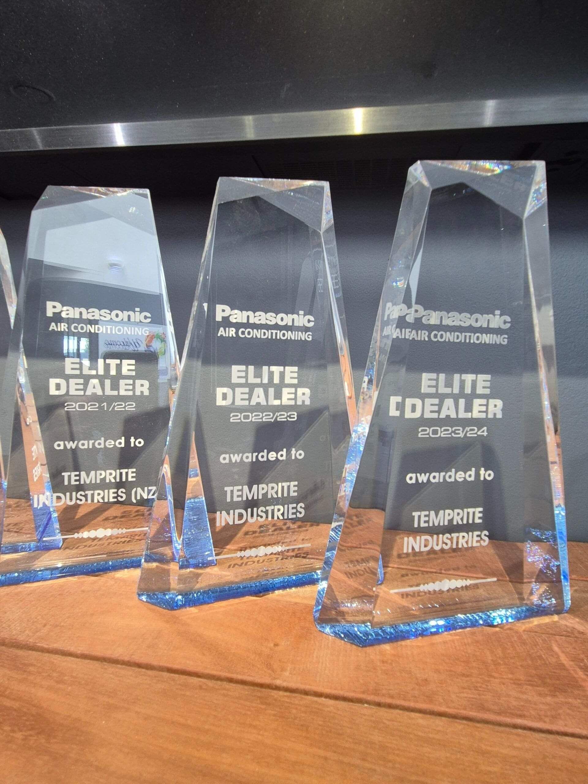 Panasonic Elite Dealer awards won by Temprite Industries