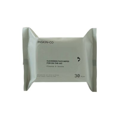 INSKIN.CO Cleansing Face Wipes For On-The-Go 30 Wipes