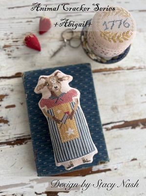 Animal Crackers Abigail Patriotic Cross Stitch Pattern