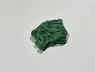chenille - green 3 metres