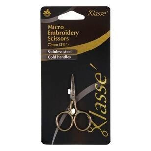 Klasse 2.5'' Micro Embroidery Scissors Silver 2.5 in