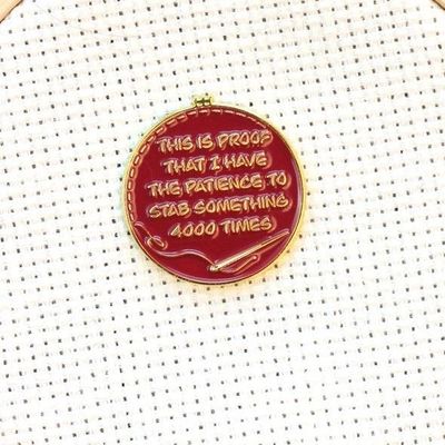Proof I Have the Patience -  needle minder.