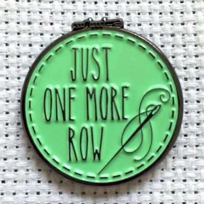 just one more row / green needle minder