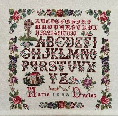 Marie Duclos 1895 Cross Stitch Pattern