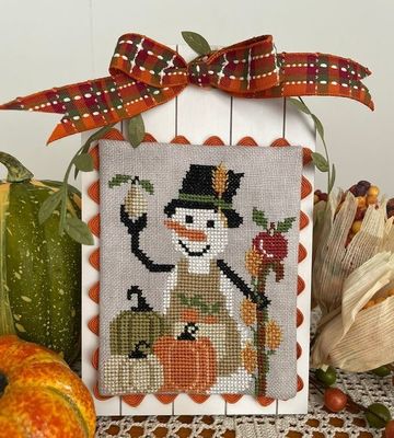 The Pumpkins' Snowman -PREORDER - needlework market26