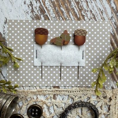 Acorn Pins - PREORDER - needlework market26