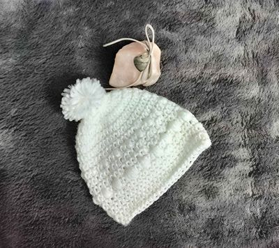 Baby Snowball Hat 0 - 3 Months