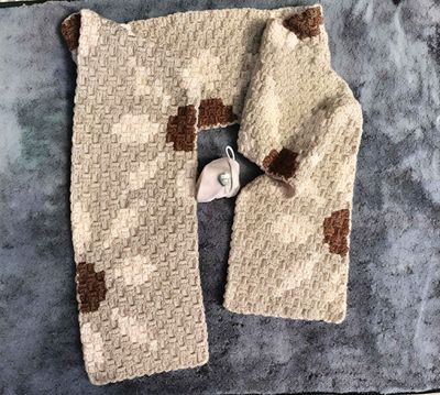 Daisy Chain in Brown Scarf