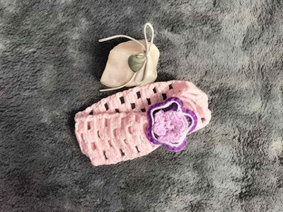 Baby African Violet Headband 0 - 3 months