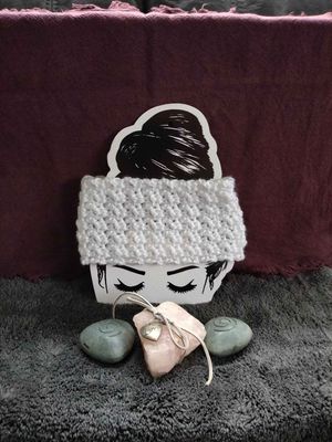 White Double Thick Ear Warmer