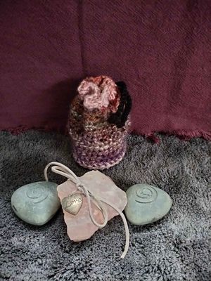 Multicoloured Drawstring Pouch Medium