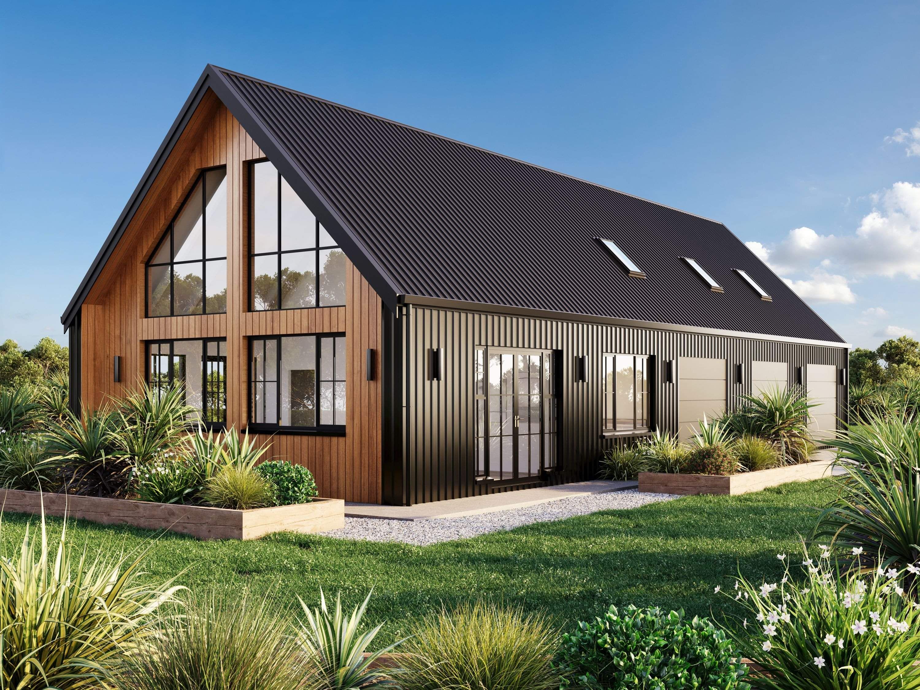 Image of timber cladded shed house by Ultra Built Sheds, Waikato.