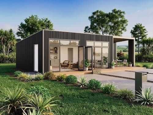 Large scale grey cladded commercial building by Ultra Built Sheds, Waikato.
