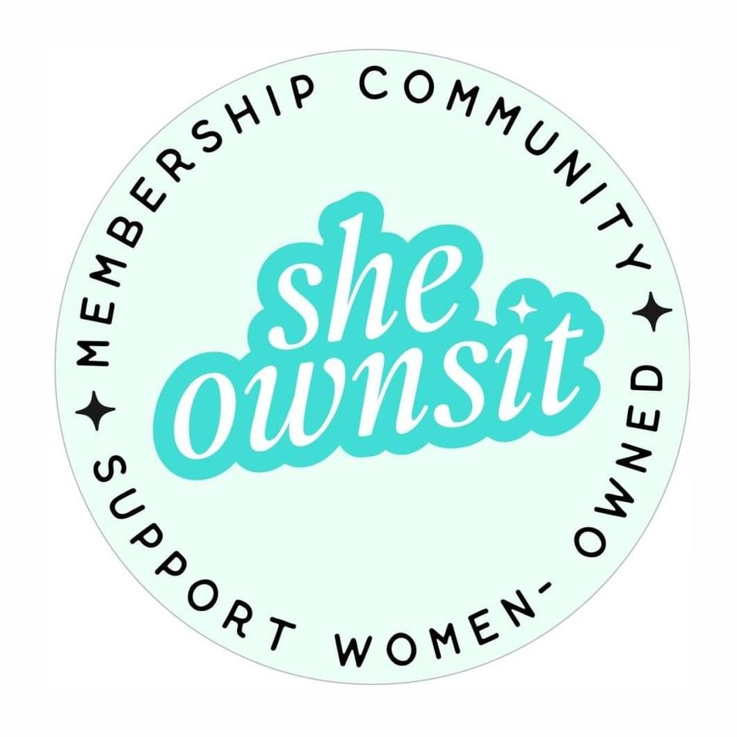 She Owns It Member, links to She Owns It website.