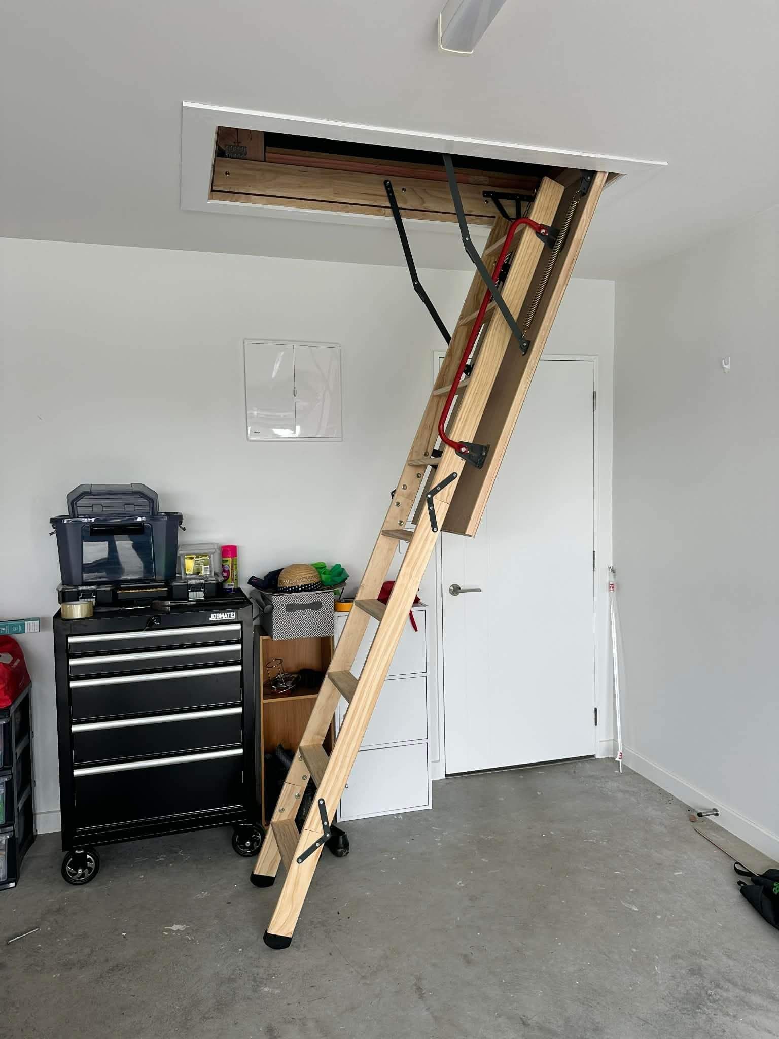 rolleston lincoln attic stair install 
