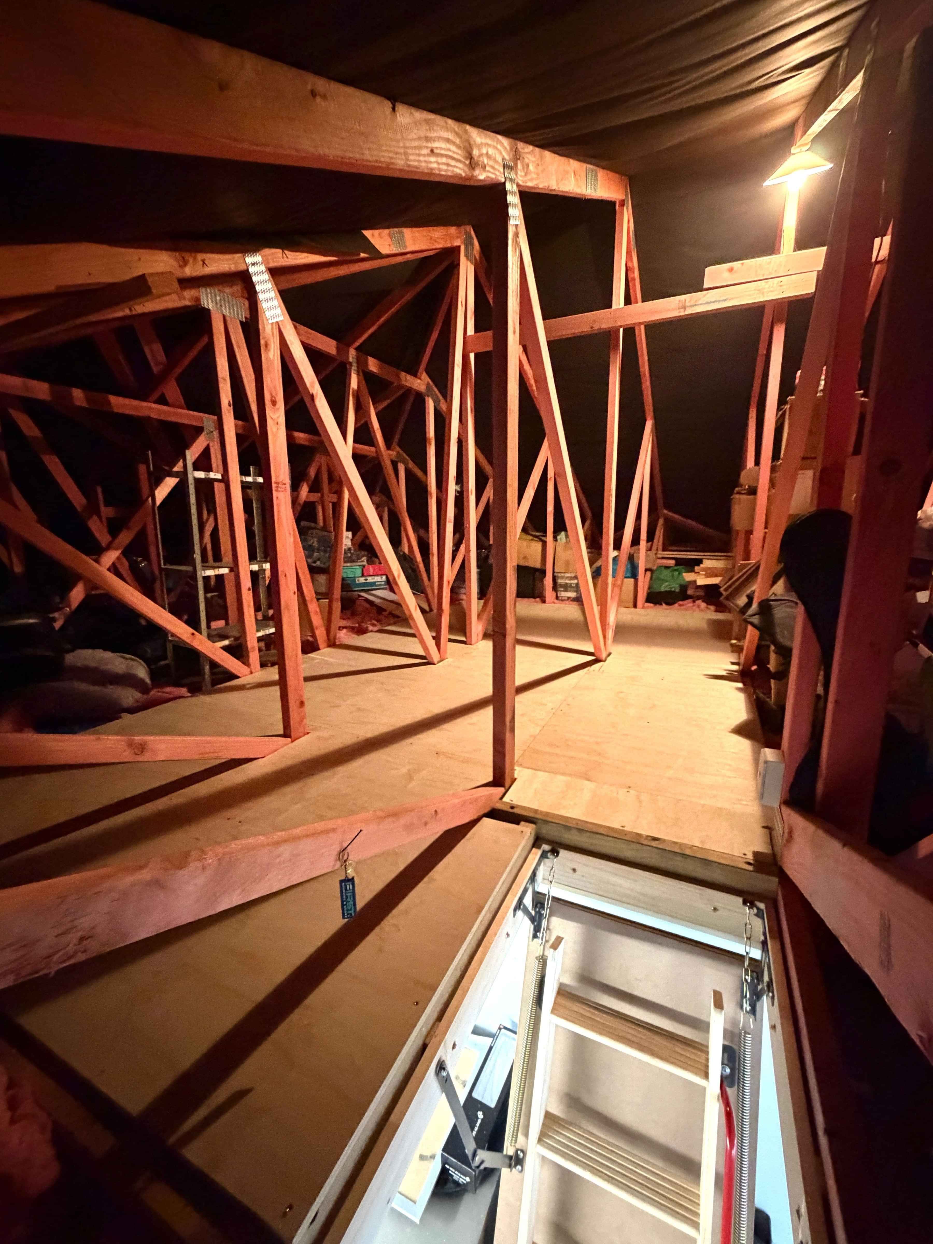 plywood flooring roof attic installer christchurch