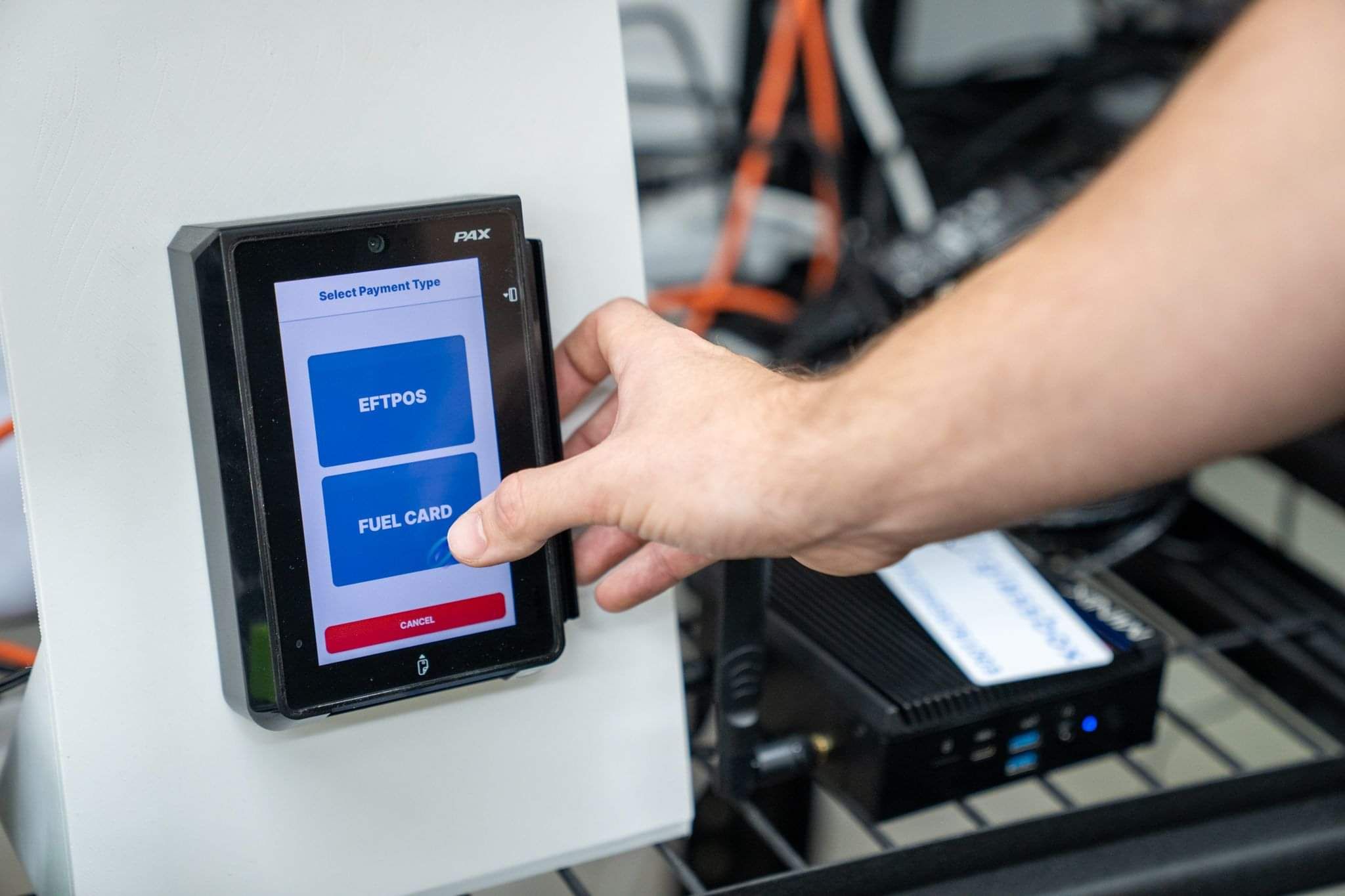 Glassbox outdoor payment terminal for self-service fuel transactions