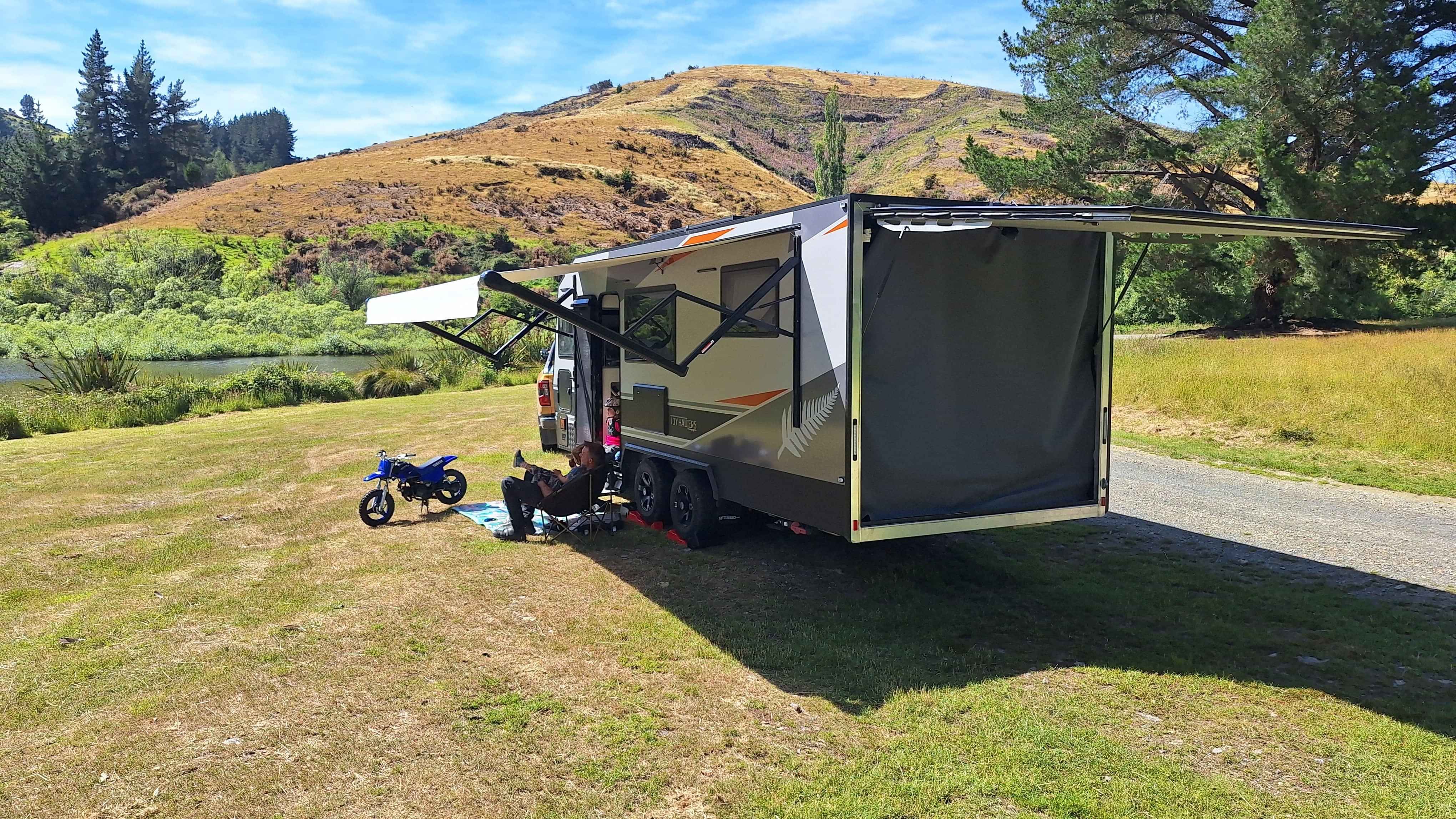 RV caravan with hobbies