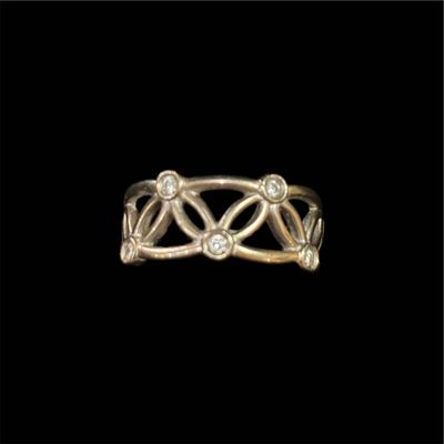CT128811B - Handmade Open Wire Diamond Set Ring 18ct