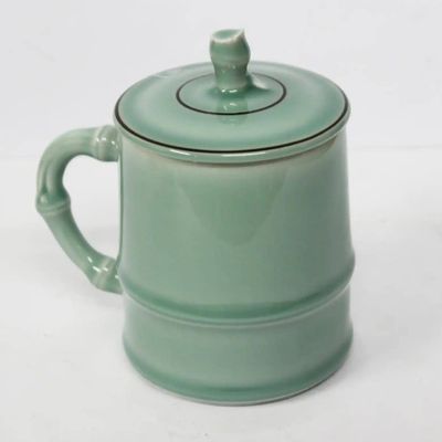 Beautiful Pale Blue Large Mug with Lid