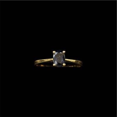 T0040 - Solitare Sapphire 14ct Yellow Gold