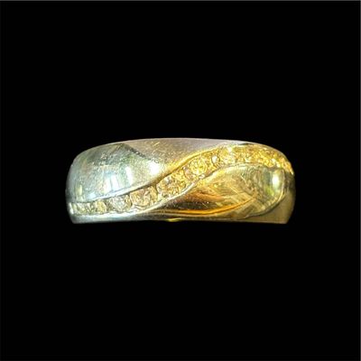 A8225 - Modern Diamond Set Ring 9ct White Gold