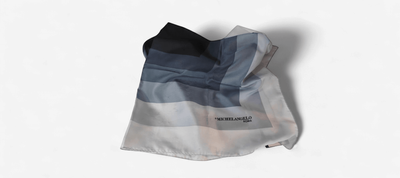 Large multi grey Michaelangelo Italian Scarf
