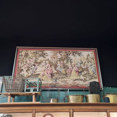 Embroidered Tapestry Large - French Dancing