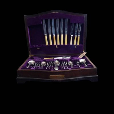 Canteen of Cutlery  Including Bone Handled Knives