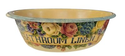 Bathroom Linen Antique Enamel Bowl