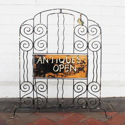 Antique Sign- Wrought Iron