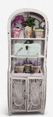 White Cane Cupboard