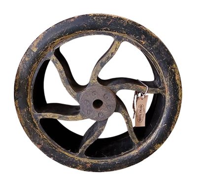 Black Railway Wheel