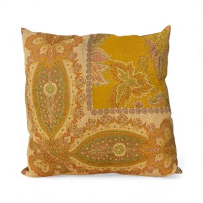 Large Floor Cushion - Wool and Velvet