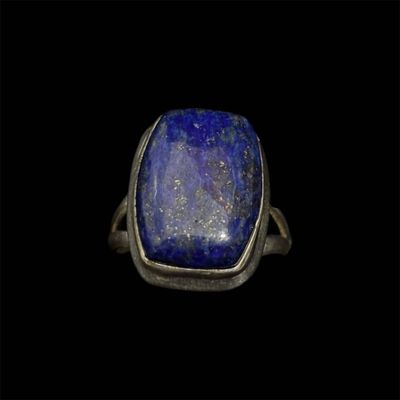 CT128879D - Lapis Lazuli Gemstone set in Sterling Silver Cushion shaped Stone