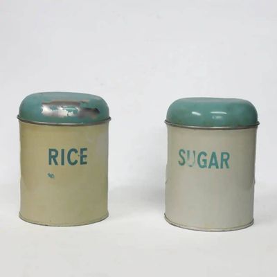 2 x Vintage Cannisters