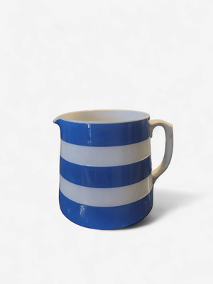 Large Vintage Cornishware Jug