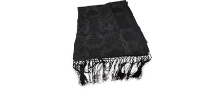 Black Silk Scarf