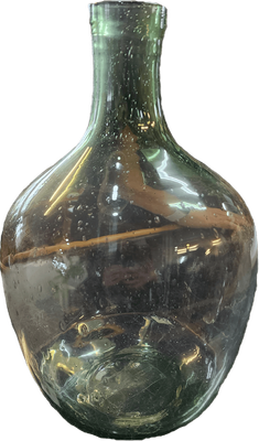 Green Glass Flask