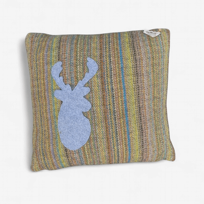 Deer on Multi Coloured Cushion