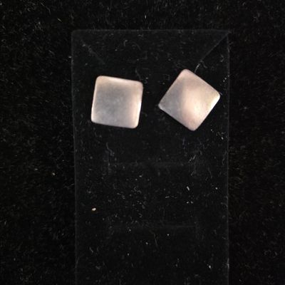 CT280762g s/s square flat square stud earrings