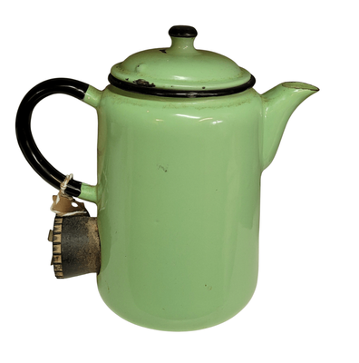 Green Enamel Kettle